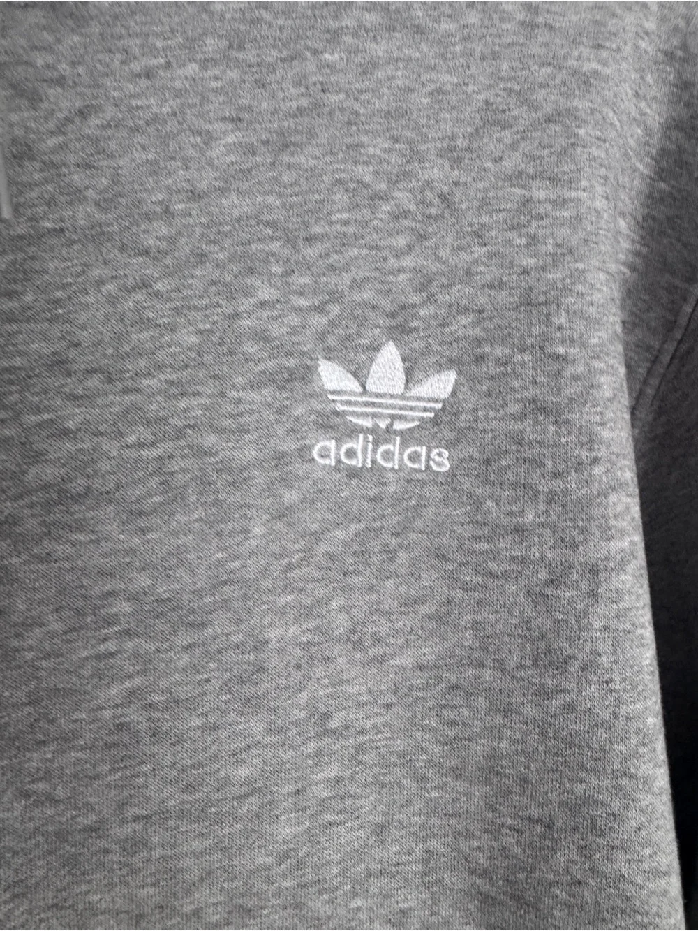 Adidas Men’s Gray Originals Trefoil Pullover Hoodie, Athletic Top